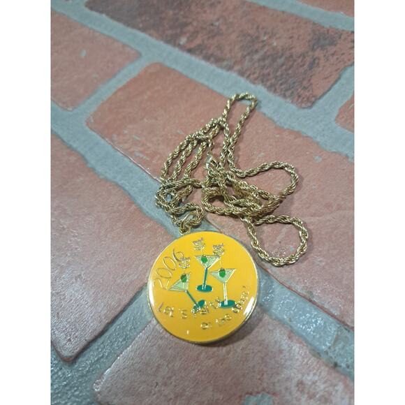 Fifty Funny Fellows 2006 Mardi Gras Doubloon Necklace Mobile Alabama - Picture 1 of 2